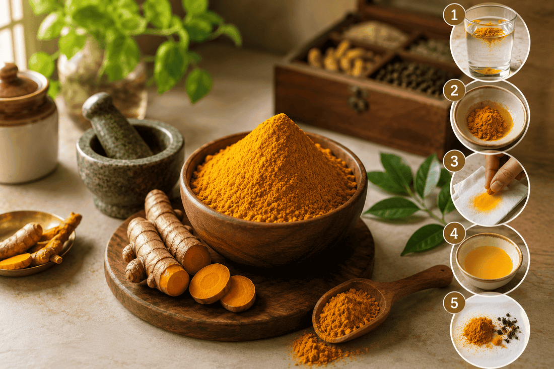 How To Identify Pure Turmeric Powder at Home – Easy Purity Checks In 5 Steps