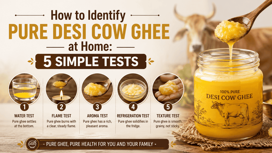 How to Identify Pure Desi Cow Ghee at Home: 5 Simple Tests